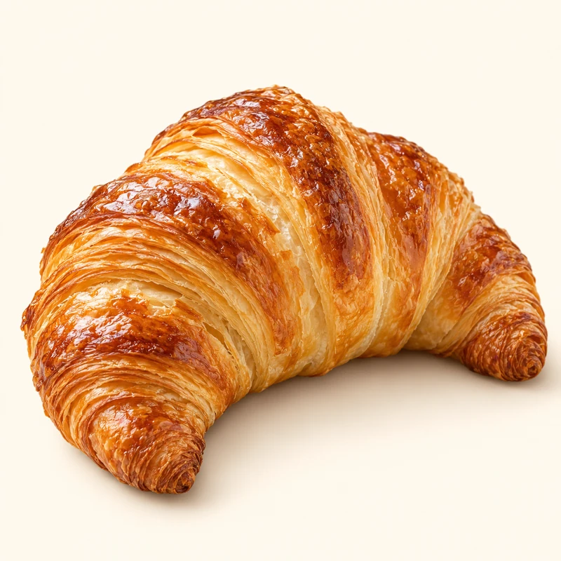 Croissant pur beurre au feuilletage croustillant